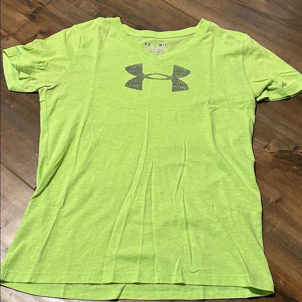 Under Armour Lime Green Tee with Logo